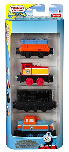 Fisher-Price Thomas The Train: Take-n-Play Dieselworks Fix-Up 4-Pack - FIX-UP CARGO CAR, DART, DIESEL, DEN