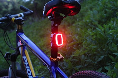 16 LED 50 Lumen Intelligent Fahrrad Rücklicht Fahrradlampe Fahrradbeleuchtung, X6 USB aufladbar Rücklicht für Fahrradfahren Radfahren, wasserdicht Rückleuchten, Fahrrad Sicherheitslicht Reflectors mit Lichtsensor und Bewegungssensor für Sicherheit und Warnung - 5