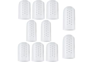 ZZHBOO 10 Piezas Protector Dedos Pie Silicona Protector de Dedos de los Pies Transpirable Protector Dedo Gordo Pie Pinky Toe Caps, para Callos, Maíz, Ampollas