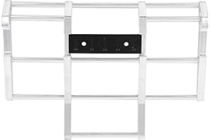 Drfeify RC Car Frontstoßstange, Aluminiumlegierung Frontstoßstange 1/14 RC Car Truck Modell Zubehör Kompatibel Car Model Parts für King Hauler, Globe Liner RC Car(N10210S Silber)