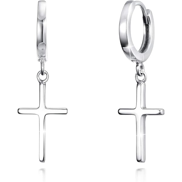Set 3 Paia Orecchini LOLIAS – Cerchio Croce E Bottone, Placcato Oro 14K, Senza Nichel, Per Uomo E Donna