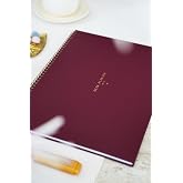 Matt Notebook 2026-2027 16 Aylık Akademik Masa&uuml;st&uuml; Planlayıcı Takvim 25x35 cm - Bordo