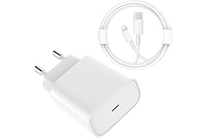 AIMOH Cargador iPhone Carga Rapida Replacement for iPhone 14/14 Plus/14 Pro/14 Pro Max/13/12/11/XS/XS MAX/XR, 25W USB C Enchufe Rapido 1M Cable USBC Rápida Cabezal Pared Charger Adaptador Corrient
