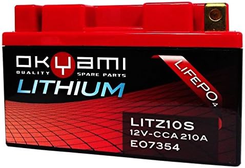 Rechargeable Li-ion Battery YTX7L-BS litz10s/YTZ10S/YTX12-BS/YTX12 A-BS for Yamaha YZF R6 600 2007