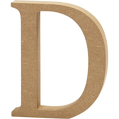 Creativ "D MDF Buchstabe, braun, 13 x 2 cm