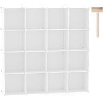 Connettori Per Scaffali Modulari - 20 Pezzi In Plastica ABS Nero Per Cube Organizer