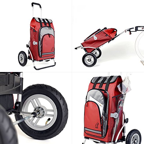 Andersen Shopper Sondermodell | XXL Einkaufstrolley mit Luftreifen und Tasche | B-Ware | inkl. Kühlfach | 3 Farben - 4