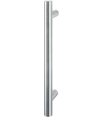 Stootgreep roestvrij staal/binnendruk aluminium set, incl. schroeven, beschermende rozet 800 mm (1 stuk Stootgreep roestvrij staal/binnendruk aluminium set, incl. schroeven, beschermende rozet 800 mm (1 stuk
