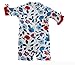 Plum Collections - 18/24m UV Sunsuit All in One Australian Sun Protection UPF50+ - White Poppy Floral