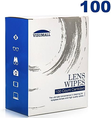 IBUYTOP 100 Lens Wipes - Pre-Moistened Cleaning Wipes Portable Travel Cleaner with Light Fragrance Nonirritating