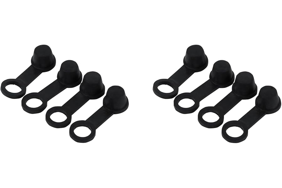 Rubber Brake Bleed Nipple, 8PCS 8mm Brake Bleeder Screw Caps Grease Dust Cover Brake Bleed Nipple Cap for Motorcycle Motorbike