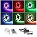 Produktbild IMMEGE nicht wasserdichter 5M RGB 5050 SMD LED Streifen Strip Band Leiste, 30LEDs pro Meter, Schutzklasse:IP20, inkl. 24 Key IR Ferbedienung Kontroller und Netzteil Trafo mit EU Stromkabel Komplett Set