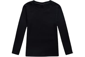 GENERISCH Camiseta de manga larga para niña, camiseta para niños pequeños, niñas, manga larga, estampados, camisetas