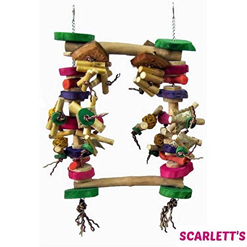 Munchy Swinger Medium, Natural Java Wood Bird Toy Swing Buy Online in