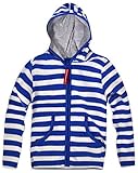 Boys Baby Stripe Zip Front Hooded Jacket
