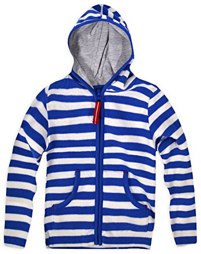 Boys Baby Stripe Zip Front Hooded Jacket 9-12 Months