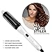 Professional Hot Brush All-in-One Styler from AsaVea®- Ceramic Hair Ultimate Detangling, Curling, Styling and Straightening Heat Tool for Easy Hairstyling with LCD Display and Precise Temperature Control - Buy Now to Get the Perfect 'Do' Today (white)