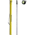 Firecore 16-Foot Aluminum Grade Rod - 10ths, 5 Sections Telescopic with Bubble Level-FLR500B