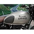Meenu Arts Tank Monogram (Black) Compatible with Royal Enfield Classic All Models