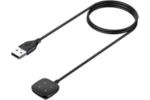 CAVN Charger Compatible with Fitbit Versa 3 / Versa 4 / Sense/Sense 2 Charger, Replacement Charging Cable USB Charger Dock for Versa 4 / Sense 2 Smartwatch