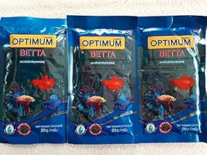 Petzlifeworld Optimum Betta Fighter Colour and Tails Growth Food for Fish (60 g) -Set of 3