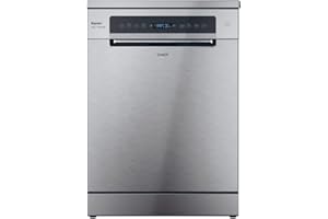 Candy Rapido' Lavastoviglie a Libera Installazione 60 cm, 16 Coperti, 10 Programmi, Partenza Ritardata fino a 24h, Wash&Dry 35', Motore Inverter, Classe B, AxLxP 85x59,7x59,8 cm, Inox - CF 6B4S1PX