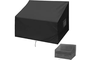 Flymer Schutzhülle für Palettensofa, 420D, Palettenbank-Bezug für Palettensofa aus Holz, zum Abdecken einer Palettenbank, Gartensofa, innen und außen (128 x 85 x 80 cm)