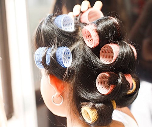 Buy Hair Rollers Curlers 6 Diy Styling Velcro Soft Curler Foam