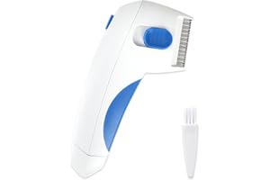 LPOLKVEMELH 2 PCS Electric Flea Comb Set, Cat Dog Flea Comb Lice Remover Pet Grooming Comb Brush Tools, Ticks Removal Efficient Pet Electric Flea Zapper Ideal for Kitten Puppy Adult Pets Safe Cordless Design