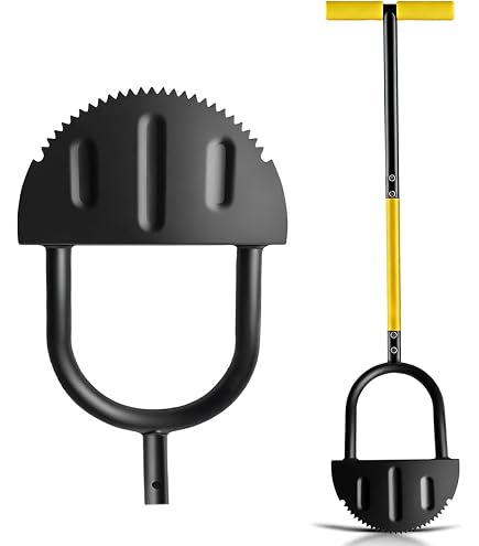 Outil De Coupe-Bordure De Pelouse, Dent De Scie Tranchante en Demi-Lune, Outils De Bordure à Main à Long Manche pour L'aménagement Paysager De Trottoir De Jardin De Cour
