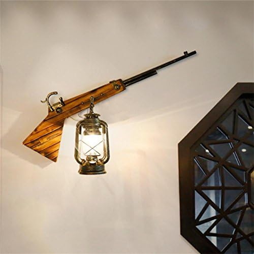 OOFAY American country rifle wall lamp, bedroom bedside lamp, Nordic iron wall lamp 42CM * 84CM