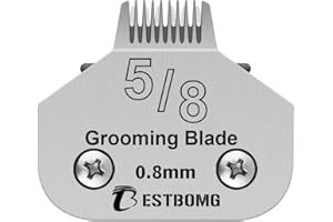 BESTBOMG Dog Grooming Replacement Blade Compatible with Andis/Wahl/Oster Dog Clippers (5/8N Toe Blade)