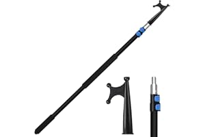 campMax Telescopic Boat Hook Aluminium Heavy Duty, for Docking Boat Hook Floating, Anti slip handle design, essential ship accessories