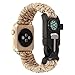 Produktbild Hunpta NEUE Nylon-Seil-Survival-Armband-Uhr Band mit Kompass für iWatch Apple Watch Serie 1/2 38MM /42MM (G, 38MM)