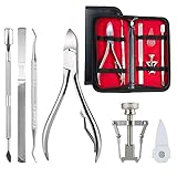 Cutícula Clipper,Profesional Kit Cuticulas 6PCS Retirar Cuticulas para cutícula 