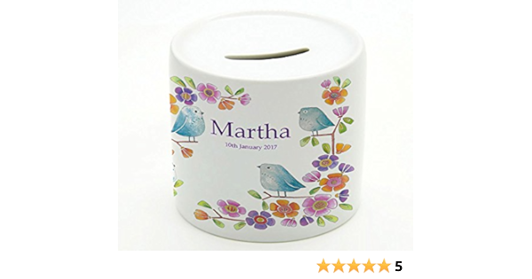 personalised money box baby girl