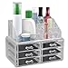 chinkyboo Cosmetic Organizer Clear Acrylic Makeup Drawers Case Box Jewelry Storage Display (6 drawers)