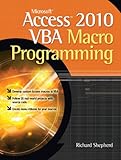 Image de Microsoft Access 2010 VBA Macro Programming