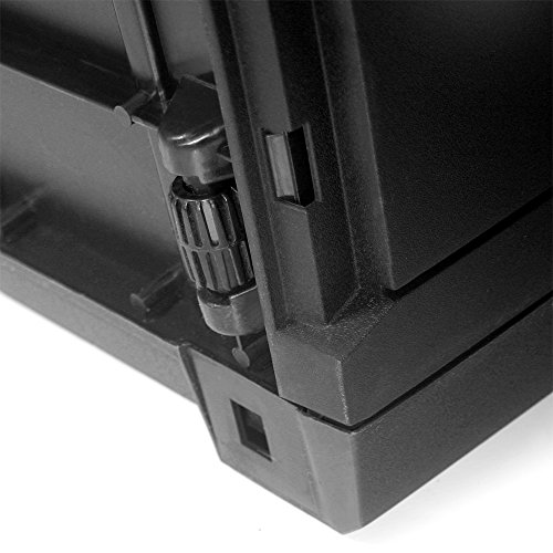 Truhe mit klappbarem Deckel Rato Tischtruhe Spielzeugtruhe Auflagenbox Rattanoptik anthrazit - 4