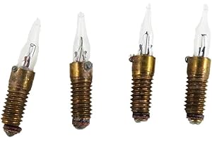 Melody Jane Casas de muñecas de repuesto bombillas de llama de repuesto con tornillo en accesorio de iluminación en miniatura