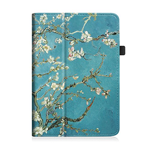 Fintie Apple iPad mini 1 / 2 / 3 Hülle – Slim Fit Foilo Kunstleder Schutzhülle Tasche Etui Case Smart Cover mit Auto Schlaf / Wach, Standfunktion für iPad mini 3 / 2 / 1, Mandelblüten - 8