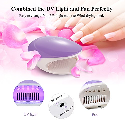 TOUCHBeauty TB-1439 Tragbarer 2 in 1 LED Nageltrockner mit Lüfter für Schellack und Gel - 3