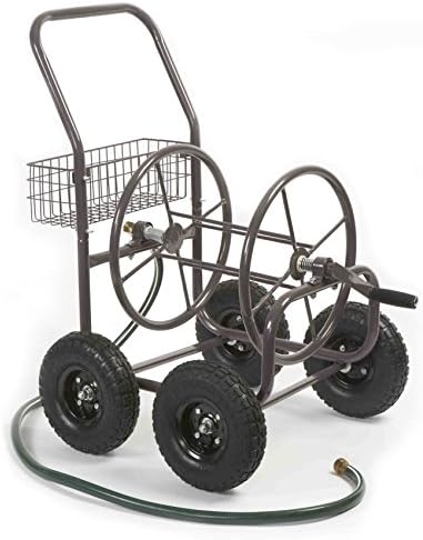 Liberty GardenResidential Grade 4 Wheel 871-M1-1 Garden Hose Reel Cart, Bronze