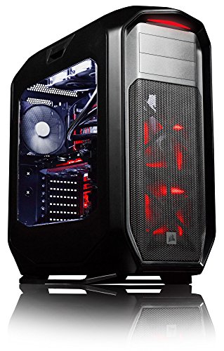 VIBOX Species-X GL780-450 Gaming PC – 4,5GHz Intel i7 Quad Core CPU, GTX 1080, leistungsfähig, Wassergekühlter Desktop Gamer Computer mit Spielgutschein, Windows 10, Weiß Innenbeleuchtung, lebenslange Garantie* (4,2GHz (4,5GHz Turbo) Superschneller Intel i7 7700K Kabylake Quad 4-Core Prozessor CPU, Nvidia GeForce GTX 1080 8GB Grafikkarte, 32GB Team 3000MHz DDR4 RAM, 960GB SSD, 3TB Festplatte, Corsair H100i GTX Wasserkühler, EVGA 650w Netzteil, Corsair 780T Gehäuse, Z270 Mainboard) - 3