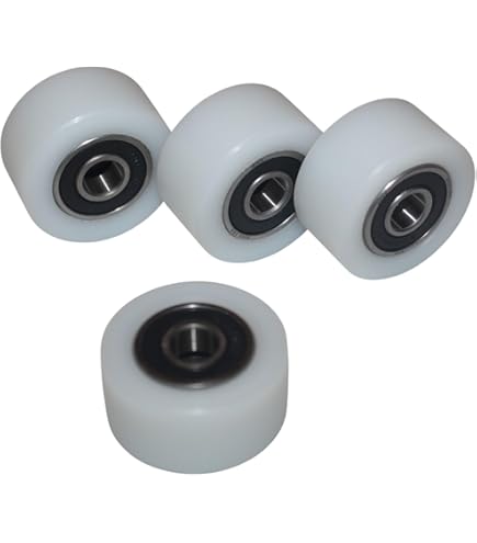 50-30-10) Pack van 4 x 50 mm diameter bewerkte nylon wielen