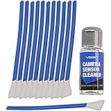 VSGO Kamera APS-C Sensor Reinigungs Kit f&uuml;r 6 bis 12 Reinigungen, 12x Swab 16mm "staubfrei, vakuumverpackt" 15ml Fl&uuml;ssigreiniger