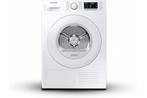 SAMSUNG ELETTRODOMESTICI Samsung Asciugatrice Crystal EcoDry DV70TA000TE/ET, 7 kg, Pompa di calore, Carica Frontale. 60l x 85h x 60p cm