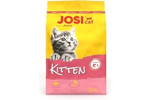 JosiCat Kitten (1 x 10 kg) | Karma dla kotów o wysokiej zawartości energii i cennym olejku z łososia i witamin, sucha karma premium dla rosnących i karmiących kotów, Powered by JOSERA, 1 szt. w