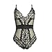 Produktbild ABsoar Negligees Damen Dessous Mode Frauen Unterwäsche Sexy Dessous One Piece Jumpsuit Fischnetz Spitze Cups Body Mesh Babydoll Lingerie