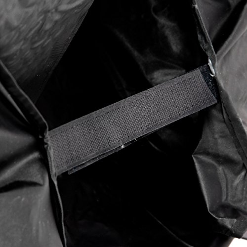 Nexos Schutzhülle für Smoker Abdeckung Wetterschutz Plane Cover 120g/PVC schwarz pflegeleicht Haube Grillabdeckung 150x72x124 passend für GZ35614 Hülle wasserdicht - 3